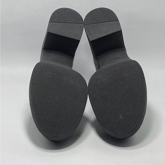 Prada Chocolate Flow Block-Heel Loafers size 41 - Picture 12 of 13